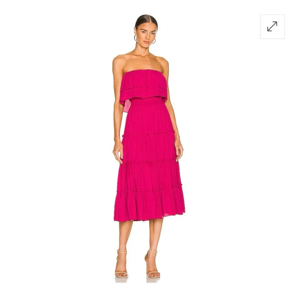 New! 1 STATE Strapless  Midi Dress